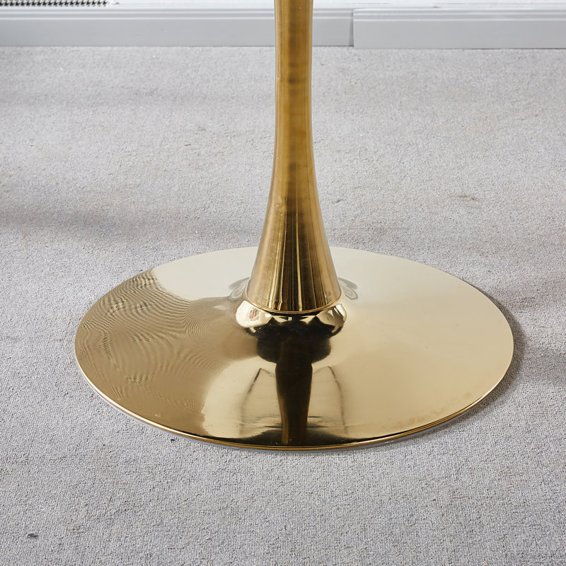 Table basse circulaire, Blanc