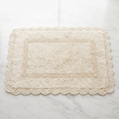 Crochet Cotton  Non-Slip Bath Rug
