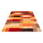 Tapis unique en laine noué à la main 8 pi 1 po x 10 pi 1 po nouvel âge Helaine - rouge / orange / jaune