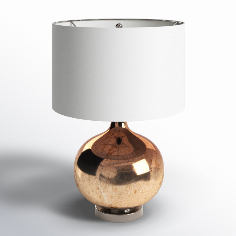 Prise de lampe de table en cuivre / brun 23 po Alischa