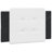 vidaXL Bed Frame without Mattress Zadar Black and White 100x203 cm Faux Leather-814465726-814465720