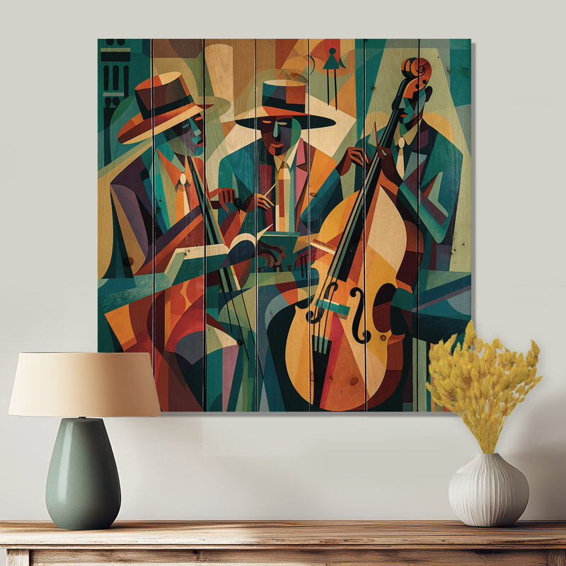 Illias - Panneaux de décoration murale en bois et musique, H 36 po x l 36 po