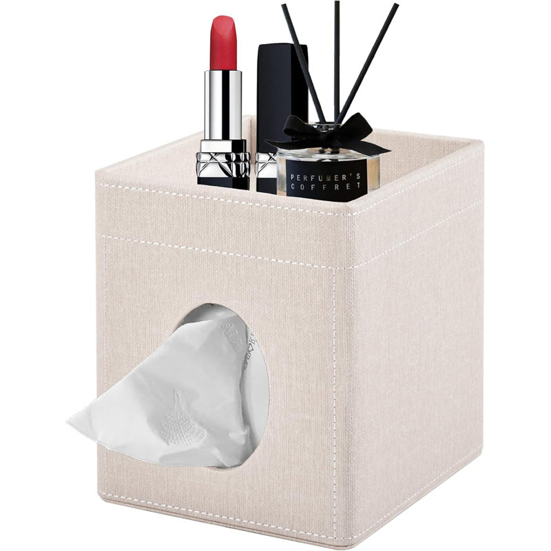 Tissue Box Cover, Beige