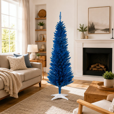 Arbre de Noël artificiel au crayon bleu 5 pi