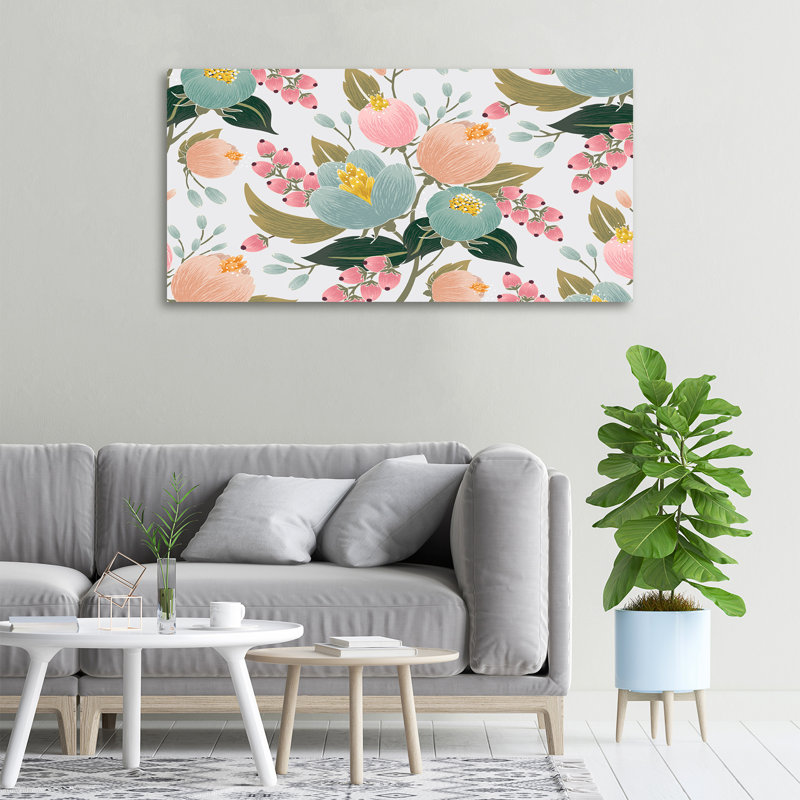 Floral Pattern - Wrapped Canvas Print