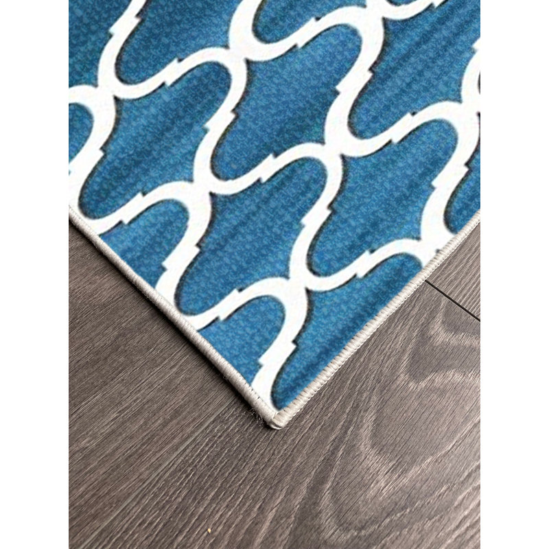 Tapis en coton Kourtney, Rectangle 5 pi 3 po x 7 pi 3 po