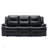 3 Seater Home Theater Recliner Manual Recliner Chair With A Led Light Strip Two Built-In Cup Holders For Living Room,Bedroom-1234372245