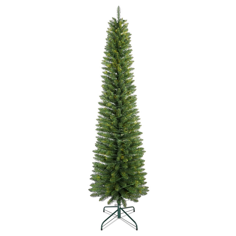 Arbre de Noël au crayon - Conception compacte, support stable, parfait pour les petits espaces et les coins, 6'