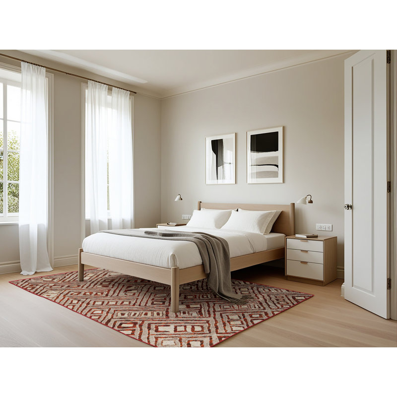 Amillie Geometric Indoor Rug, Rectangle 5' x 7'