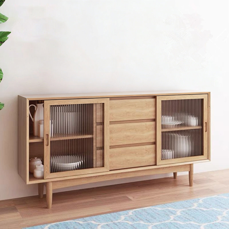 Buffet Modern Burlywood, Burlywood, 31.5" H x 47.24" W x 11.81" D