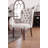 Fabric 2Pcs Side Chairs Tufted Wingback Design Solidwood Back Dining Chairs Furniture