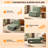 Teddy Fleece Armless Pull Out Sofa Sleeper Chair Pull Out Sofa Bed Space-Saving For Small Spaces-1821484290