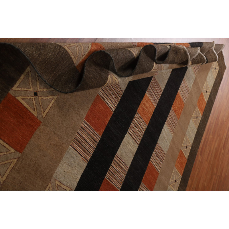 Tapis oriental géométrique Gabbeh 8 x 10