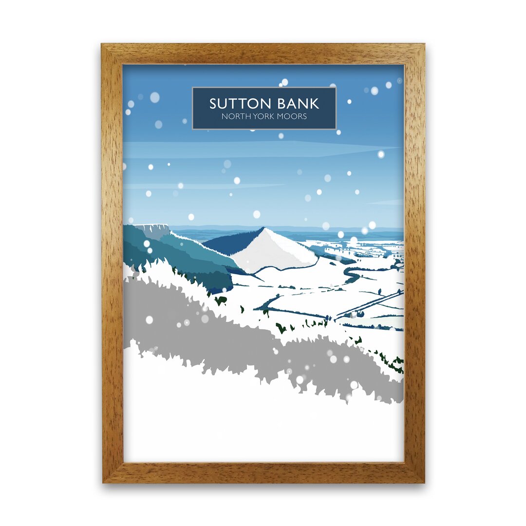 Poster Sutton Bank in Snow von Richard O'Neill