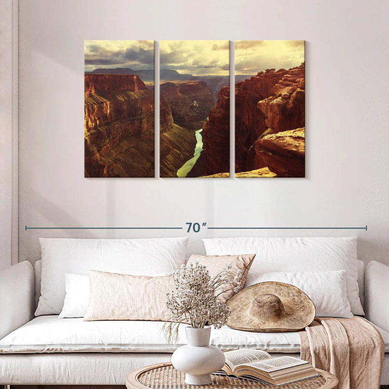 Alvord Mighty Arizona River, H 28 po x l 45 po