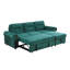 Canapé-lit modulaire réversible en velours vert l 96,5 po Ashton-823424892