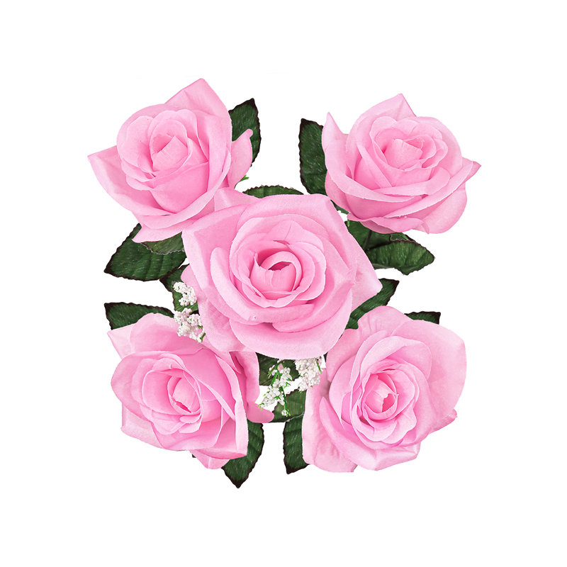 Rosier artificiel ouvert, Rose