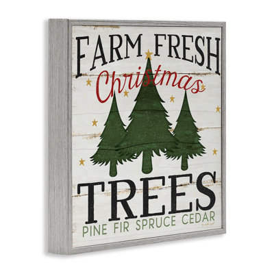 «Farm Fresh Christmas Trees», impression