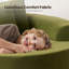 Chaise longue ronde rembourrée de 58,3 po-1725597737