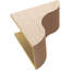 10"W x 20"D x 20"H Classic Carmel Rough Cedar Woodgrain TimberThane Corbel, Primed Tan-87683106