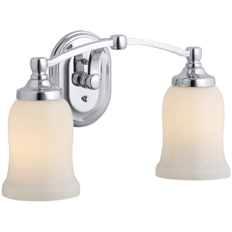 Bancroft 2-Light Vanity Light, Polished Chrome