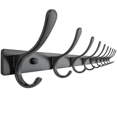 Stainless Steel Wall Mounted Required 10 - Hook Wall Mounted Coat Rack
