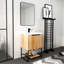 Meuble-lavabo autoportant de 24 po avec lavabo en résine