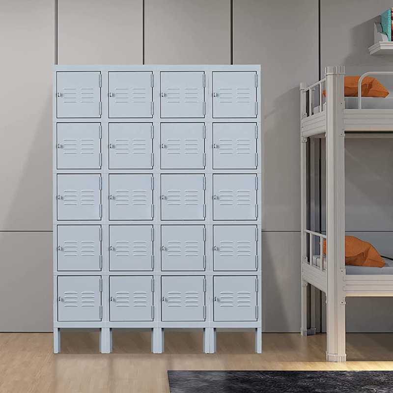 Casier d'école Kamberi 5 - Tier 5 - Section 12 ", Gris