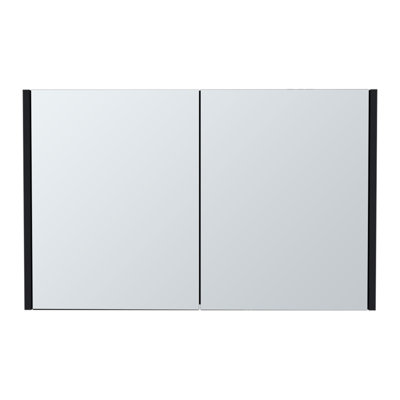 Wall Mounted Single Double With MDF Top with Mirror