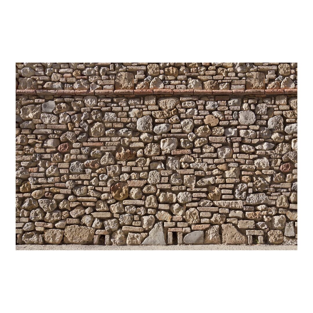 Strukturierte Tapete Mediterranean Stone Wall 3,2 m x 480 cm