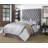 Upholstered Eastern King Panel Headboard Grey-2062636454