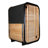 1-2 Person Outdoor Traditional Carbonized Spruce Wood Sauna With Tinted Glass Door And 6kw Electric Heater