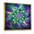 Toile avec cadre flottant or