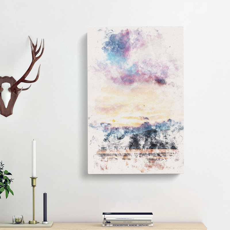 Clouds Above the Mountains - Wrapped Canvas, 76cm H x 50cm W x 3cm D