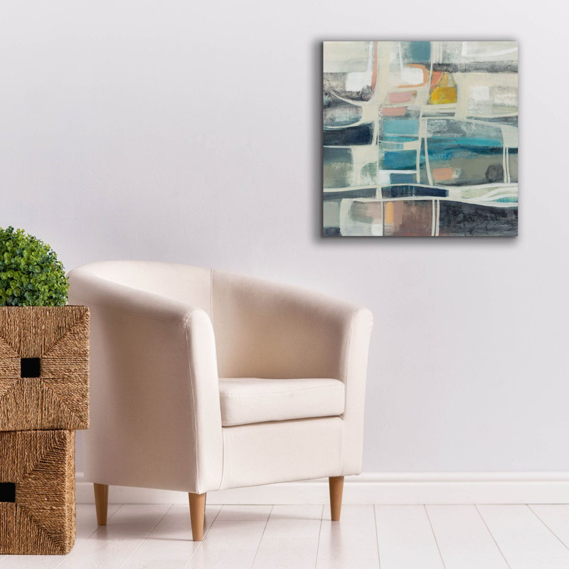«Mid Modern Vintage» par Silvia Vassileva, art mural sur toile, H 26 po x l 26 po x P 1,5 po