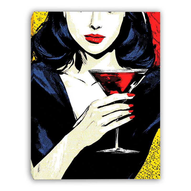 Art mural Martini Hour, H 16 po x l 12 po x P 1 po