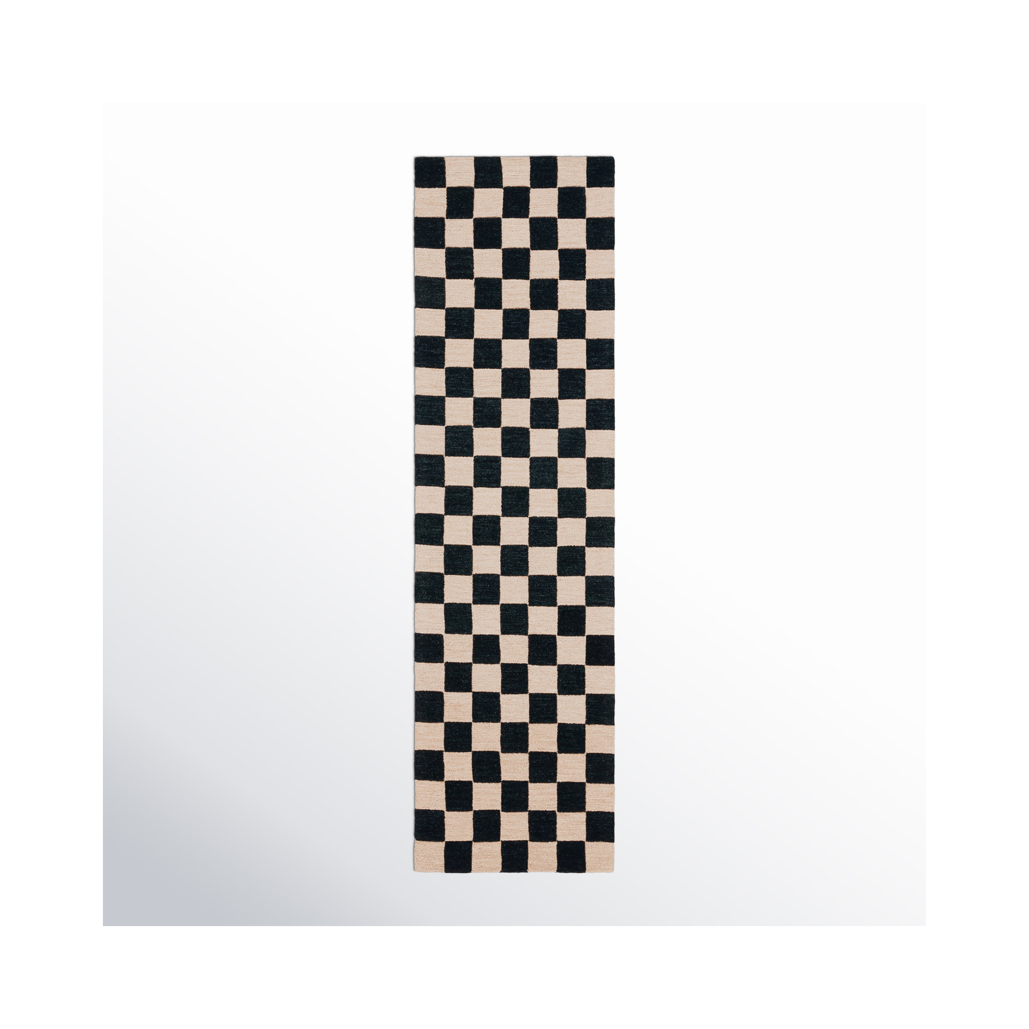 Freesia Area Rug In Black/Beige, Runner 2'3" x 8'