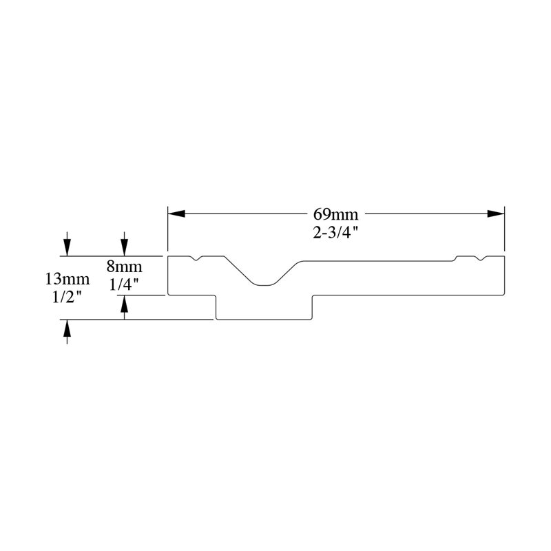 78-Inch White Polystyrene Crown Moulding Set of 11