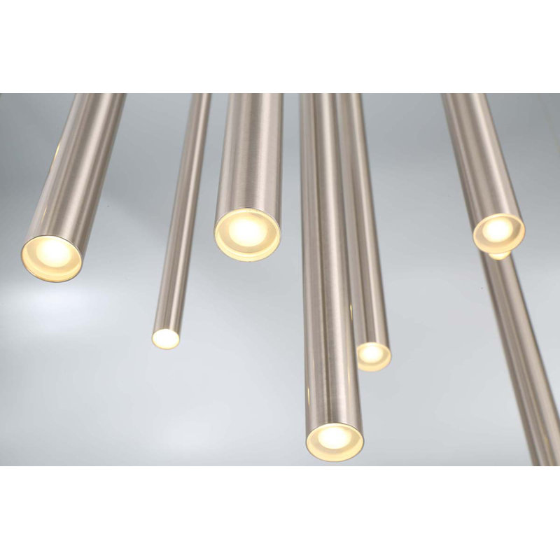 Santana 18 - Light LED Cluster Pendant, Nickel
