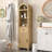 Freestanding Bathroom Cabinet, Narrow Tall Bathroom Storage Cabinet With Fluted Doors And Drawers-32622775
