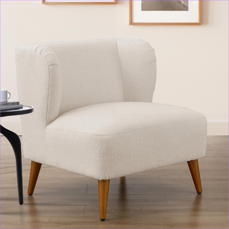 Chaise d'appoint rembourrée Veda Boucle