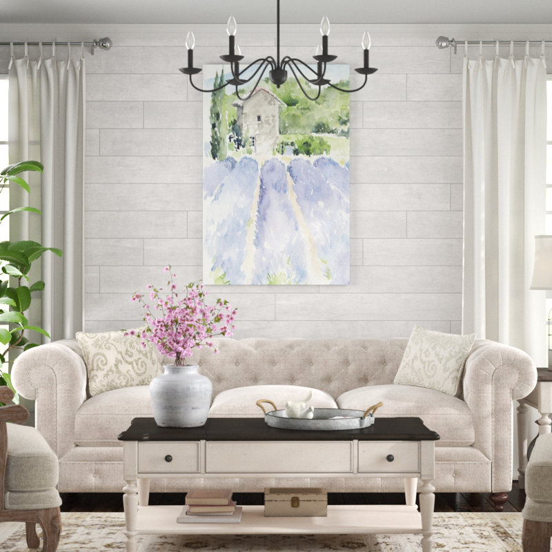 Lavender Fields I by Jennifer Paxton Parker - Painting Print, 122cm H x 81cm W, Wrapped Canvas