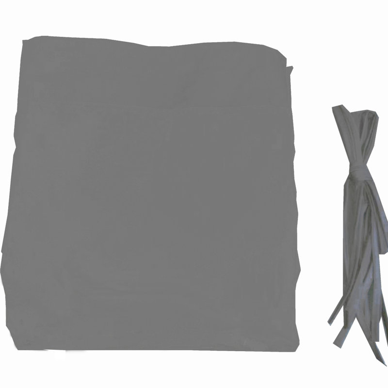 Housse de remplacement pour auvent pour pergola courbée 12 x 9 pi en gris. Le matériau offre une protection, une résistance à l'eau et à la décoloration. Abat-jours rétractables pour une protection solaire personnalisée. Assemblage simple