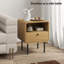 40cm W Steel Bedside Table