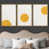 Toile naturelle avec cadre flottant