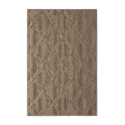 Machine Washable Trellis Gray Area Rug