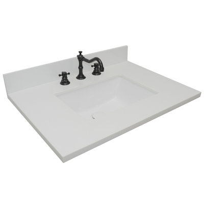 Plateau de meuble-lavabo simple 31 po