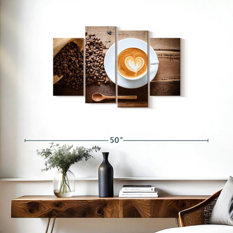 Yarlin Latte Coffee, 22" H x 36" W