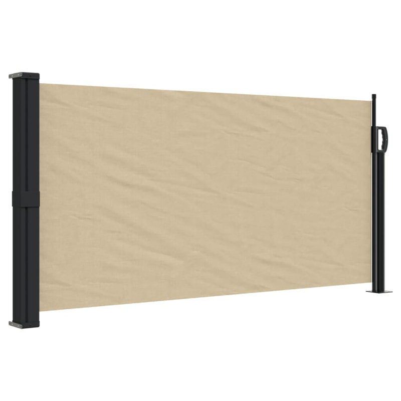 Retractable Side Awning, 100cm H x 300cm W, Beige