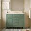 Meuble-lavabo de 36 po avec lavabo en céramique et espace de rangement polyvalent-833809852